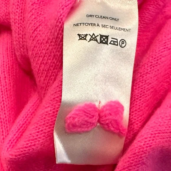 Pilcro Hot Pink Cashmere Sweater - Picture 6 of 7